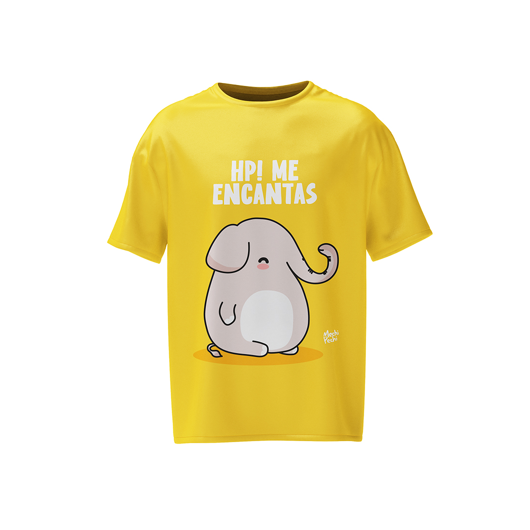 Foto de camiseta estampada para la tienda en línea de la marca Mechi Pechi